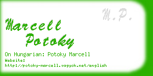 marcell potoky business card